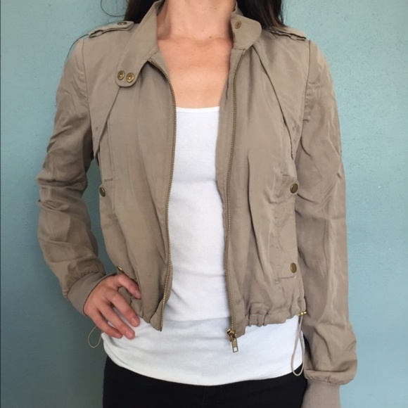 Anthropologie Jackets & Blazers - Daughters of the Liberation Cropped Khaki Jacket